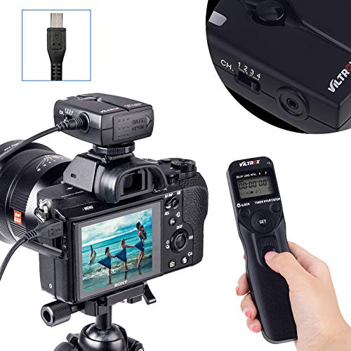 VILTROX Wireless Shutter Timer Remote Release Control with Intervalometer for Sony Camera A9 A9II A3000 A5000 A5100 A6300 A6500 A58 A7 A7II A7III A7R A7RII A7RIII A7S HX300 HX400 HX50 RX100M3 RX100V