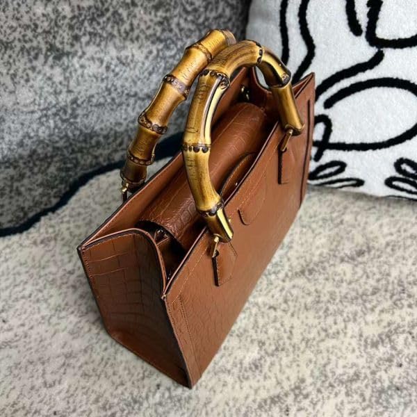 クロコダイル バンブーハンドバッグ GUCCI】グッチ『クロコダイル バンブー 2WAYハンドバッグ』000・01