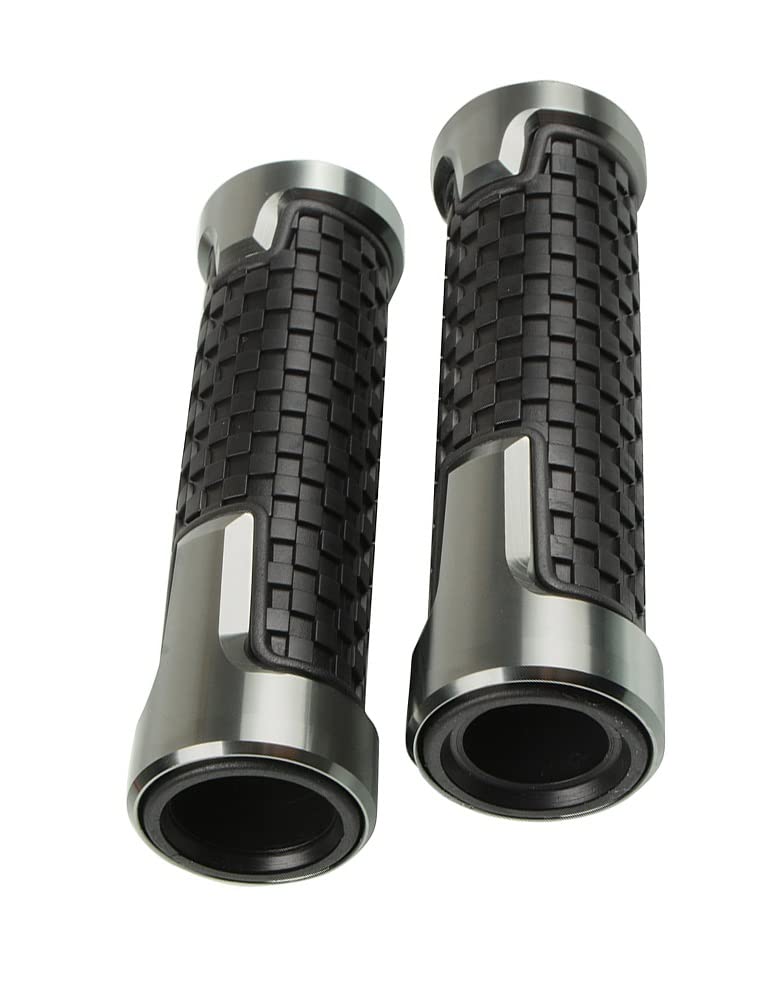 Motorrad lenkergriffe Für Ninja 650R ER6F ER6N ZZR1200 ER5 GPZ500 EX500CNC Aluminium 7/8 "Motorradgriff Griffleiste Moto Lenkergriffe gasgriffhilfe gasgriff