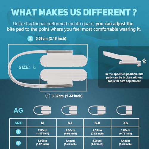 KOHEEL AG Adjustable Mouth Guard for Teeth Grinding & Clenching, Thin & Comfort-Fit Dental Guard for Sleeping, TMJ Relief & Bruxism, One Size Fits All (12 Count)