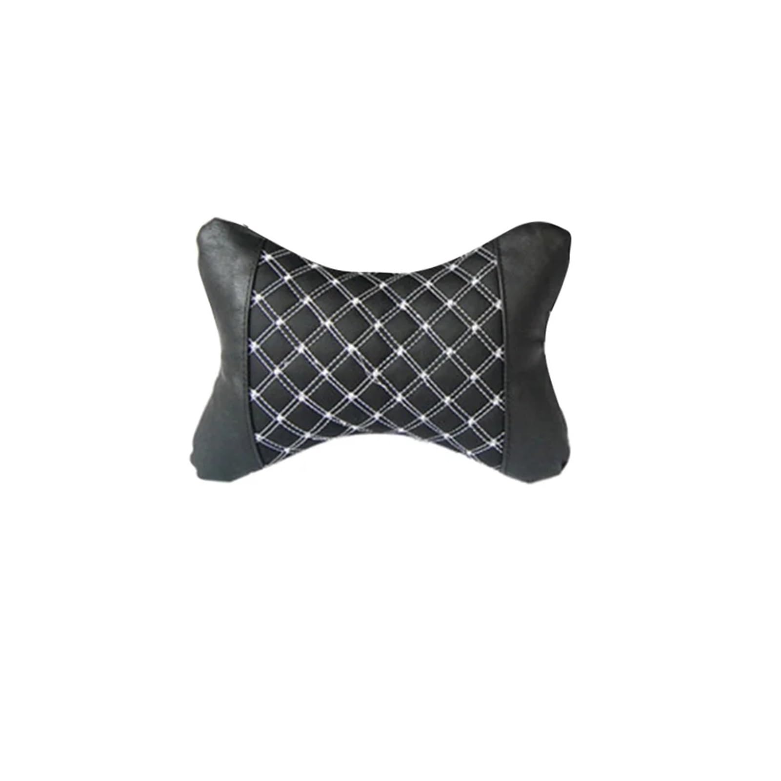 Hviyroi car seat cushion Electric Car Massage Lumbar Support Cushion Waist Headrest Safety(White pillow)