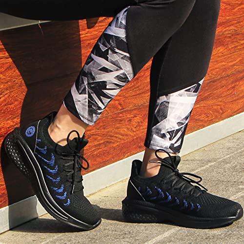 Image of Pujcs Womens Walking Running Shoes Slip-on Breathable Mesh Tennis Sneakers