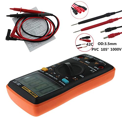 Preisvergleich Produktbild Teabelle Digital Multimeter 9999 Zählen quadratisch Wave Hintergrundbeleuchtung AC DC Spannung Amperemeter aneng an8008 - Orange