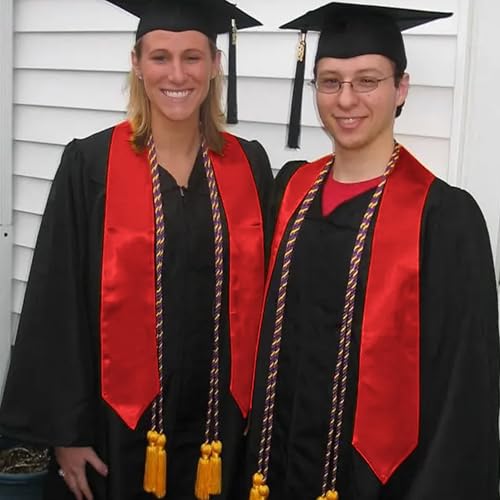 GraduationMall Abschluss Stola für akademische Kirche Priester Chor Stola Stahl 183cm Unisex Erwachsene Rot