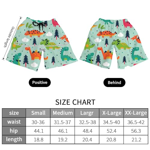Men's Swim Trunks with Mesh Lining Funny Quick Dry Board Shorts Hawaii Beach Swimwear Big and Tall Bathing Suits4