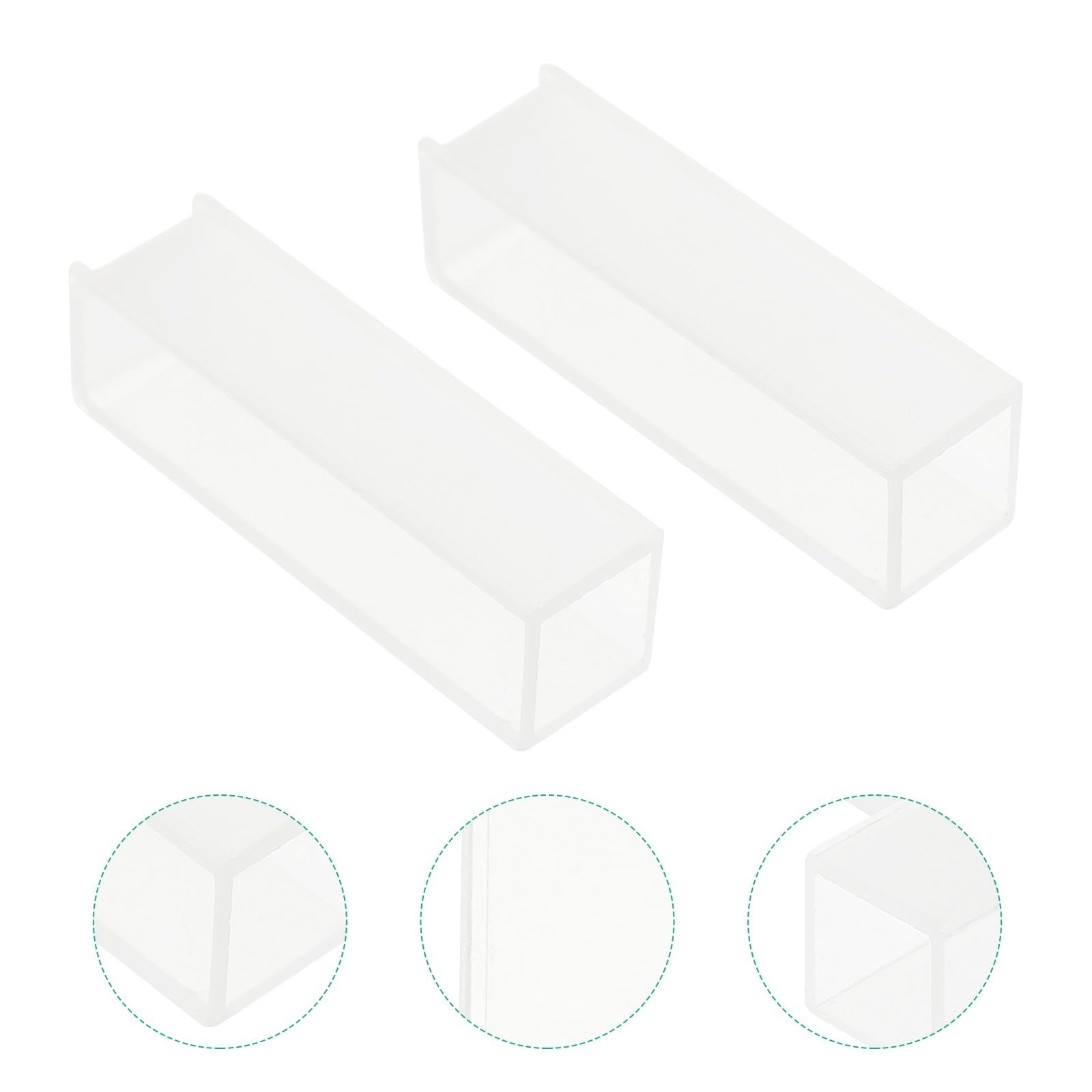 FRCOLOR Cuvette in Vetro Lunghezza del Cammino 10mm Set di 4 per Spettrofotometro per Analisi Spettrale in Laboratorio
