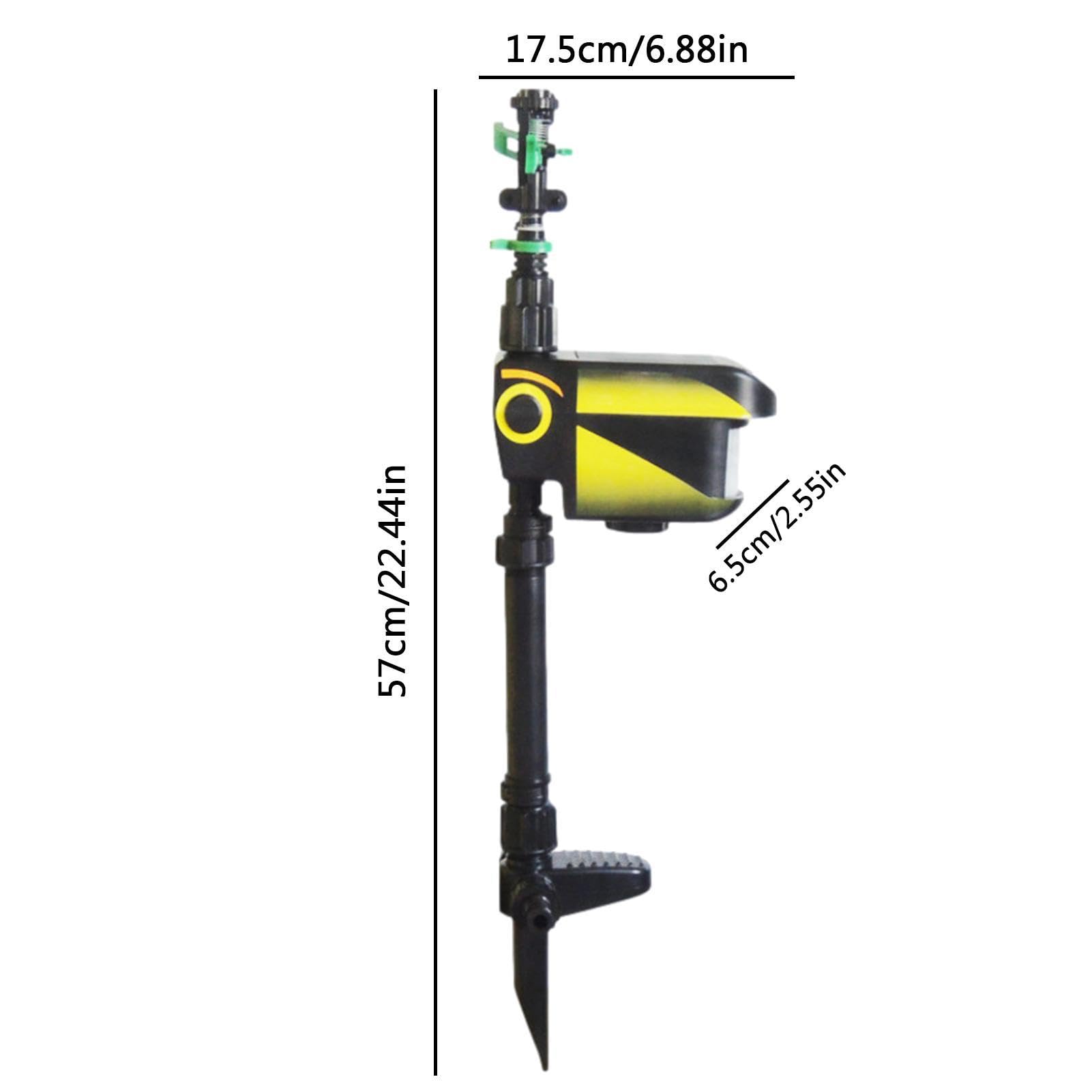 Répulsif à Jet D'eau Pour Animaux - Détecteur De Mouvement Et Panneau Solaire