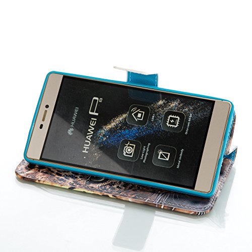 ISAKEN Huawei P8 Lite Custodia Elegante Borsa