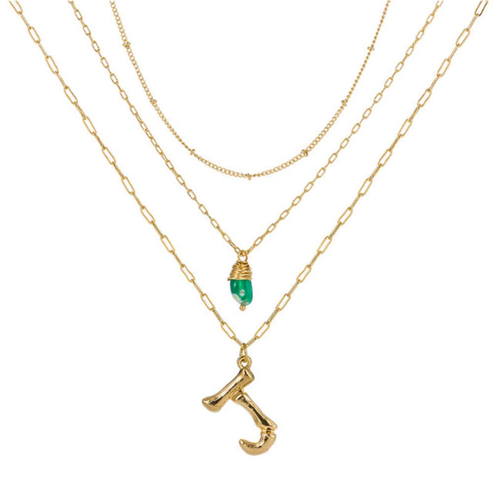 Women Multilayer Letter Necklace Fashion Pendant Necklace for Women Girlfriend Gift Jewelry