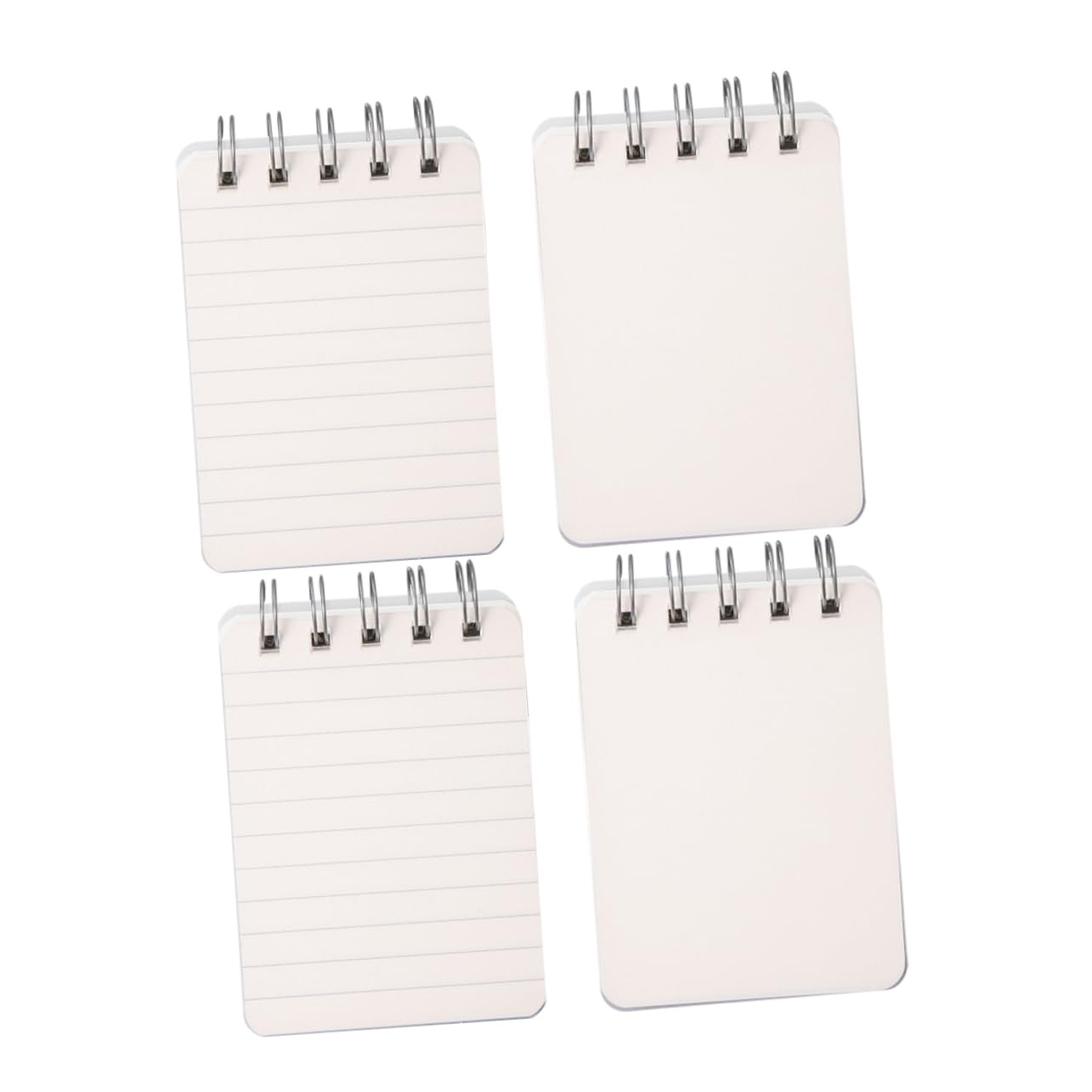 5 Ensembles Mini Cahier Travelers Notebook Cahier De Note Pocket Notebook Cahier Spirale Carnet De Notes Blocs-notes De Bureau Petit Bloc-notes À Bobine Le Fer Blanche 4 Pièces * 5