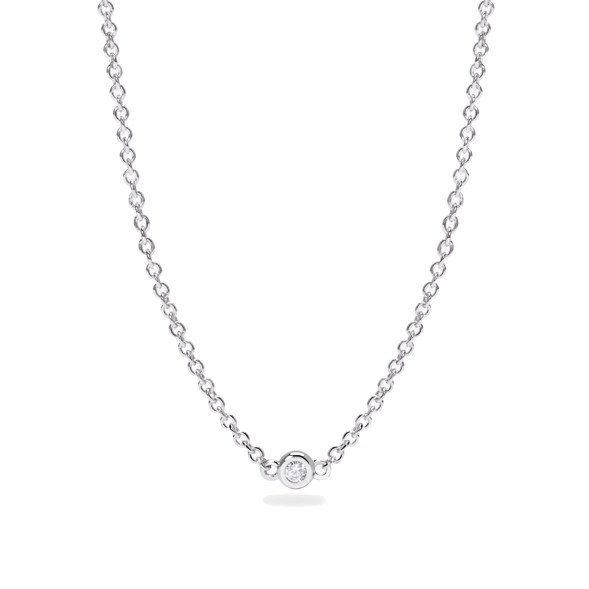 Mabina Gioielli - Girocollo con punti luce in diamante lab-grown - 553813