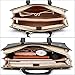 BOSTANTEN Briefcase for Women Leather Laptop Briefcase Shoulder Work Tote Bag Purse 15.6 Inch Black