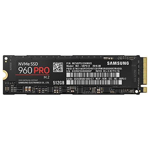 Samsung 960 PRO 512GB NVMe SSD