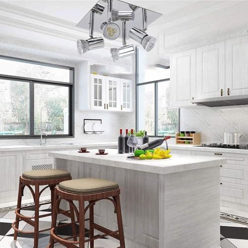 Foco de 4 vías ajustable con lámpara de techo LED y casquillo GU10 2