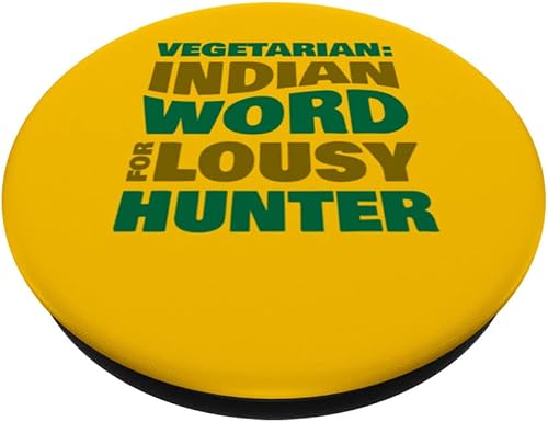 Miniatura 2 de India - Vegetarian Indian Word for lousy hunter PopSockets Swappable PopGrip