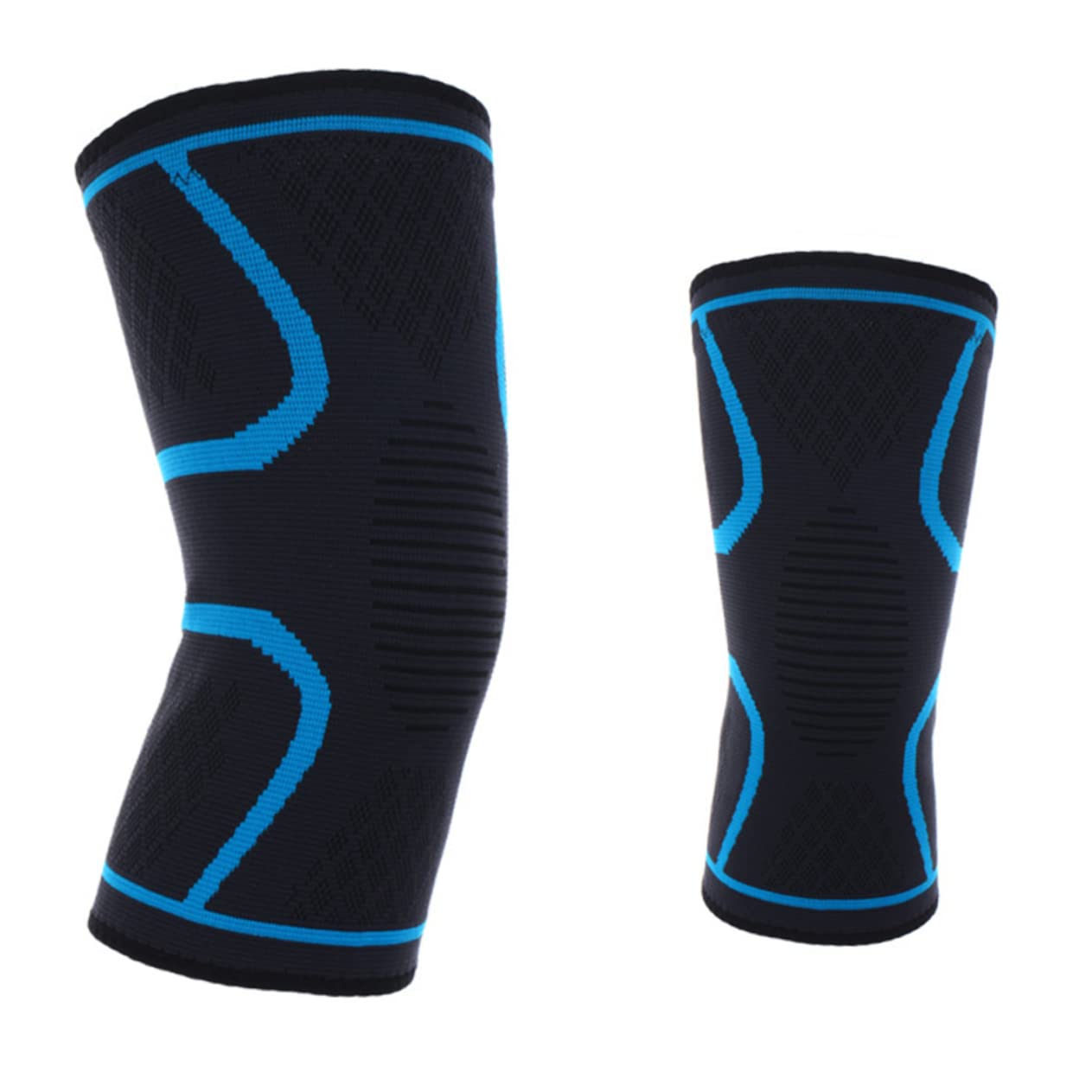 Baluue Anatomically Shaped Knee Brace Ankle Suort for Men Sports Protective Gear Running Workout Compression Sleeve Sky Blue l Comfortable Fit