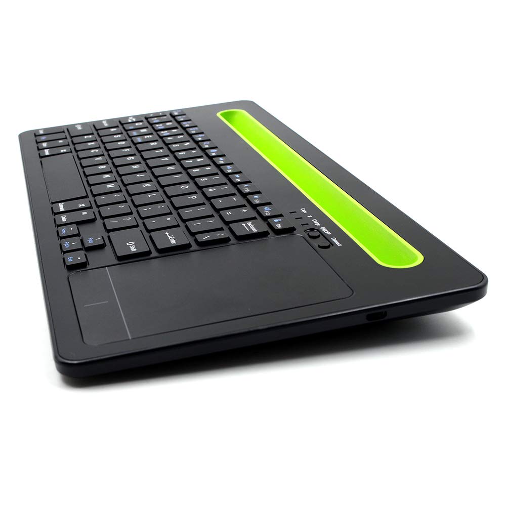 HDWR TyperCLAW BM110 klawiatura z touchpadem, Bluetooth 3.0, stojak na telefon lub tablet, multi-parowanie, tryb trójkanałowy, cicha praca, energooszczędna, typerCLAW BM110