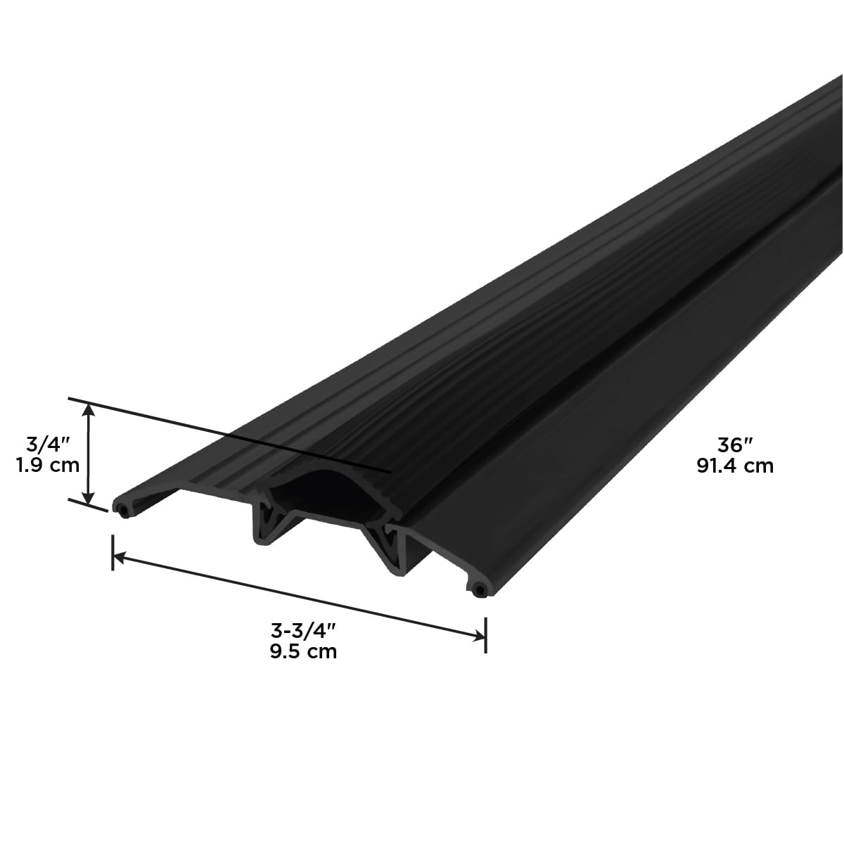 M-D Building Products 11821 3-3/4 in. x 3/4 in. x 36 in. Black