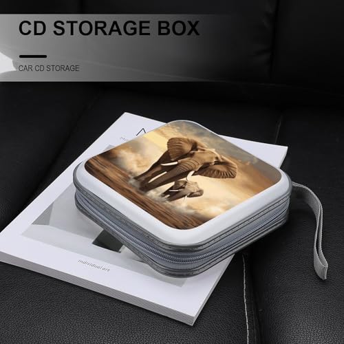Protège disque CD/DVD 40 compartiments fermeture éclair étui anti-poussière