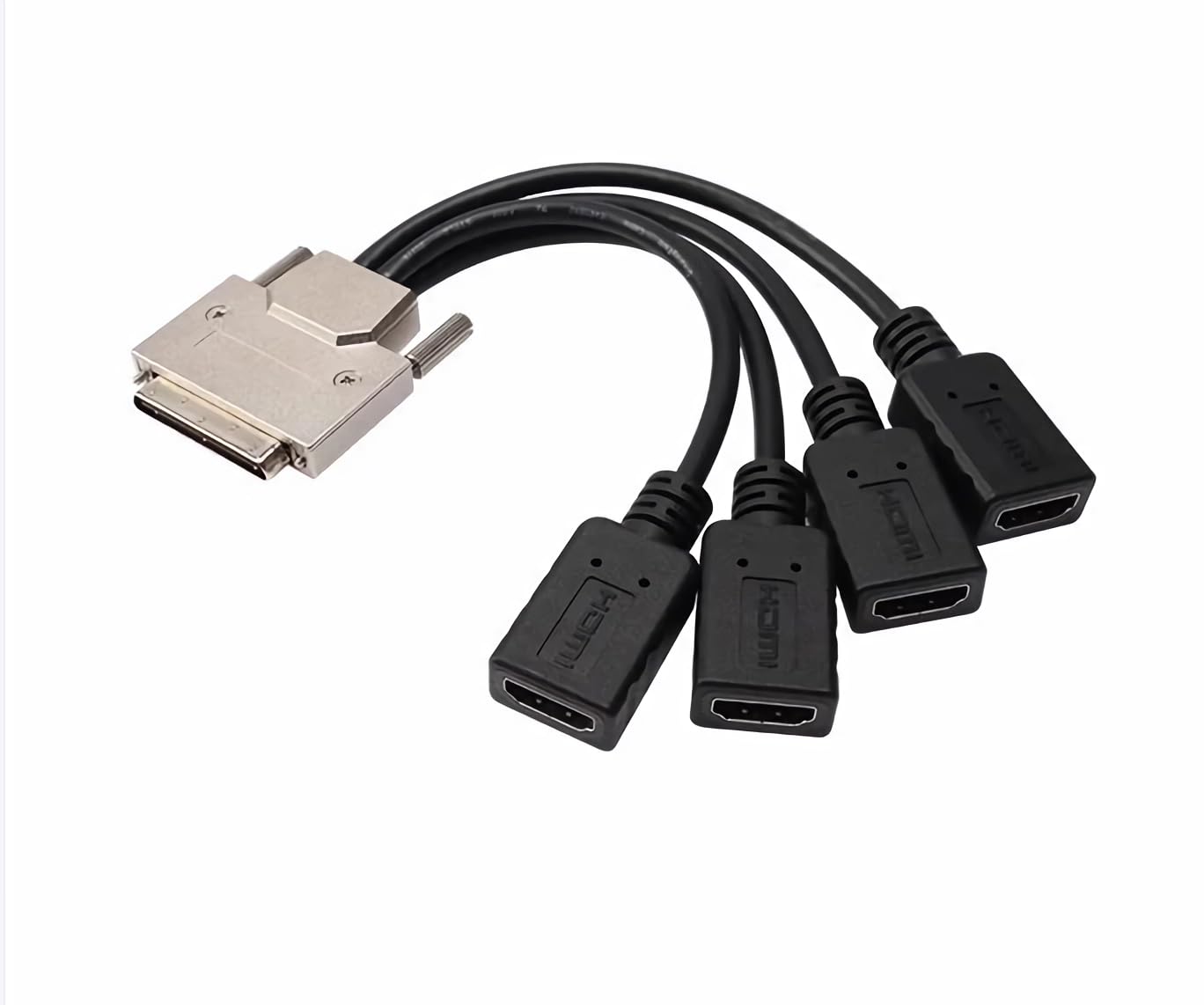 Seenoo VHDCI Breakout Cable&Adapter-VHDCI(SCSI 68Pin) M to 4-Port HDMI AF Splitter Breakout Cable for NVIDIA and VisionTek Graphics Cards
