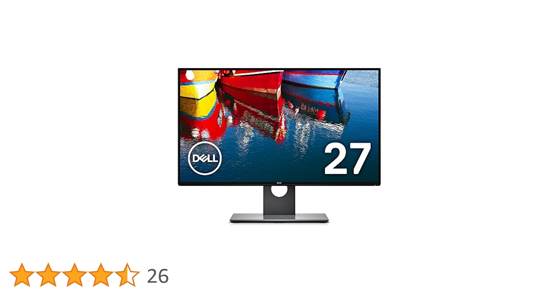 5050　DELL　27型　U2717D　2K　HDMI/DP/mDP　IPS DELL Dell Monitor U2717D/27インチ/WQHD/IPS 非光沢/高さ調整