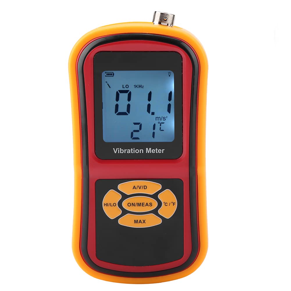 Mini Misuratore di Vibrazioni Digitale con Display LCD con Sonde S e L, per Orologi Meccanici, Motori, Ventole e Cuscinetti