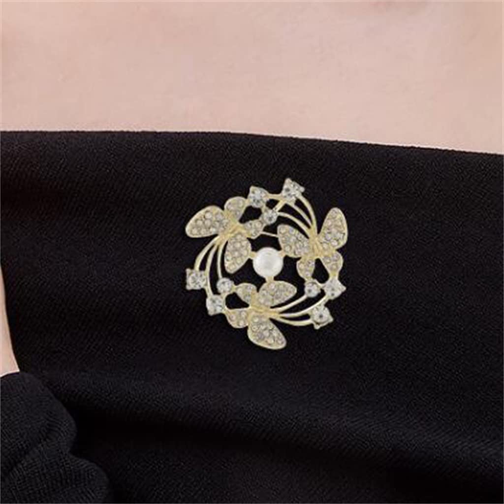 Accesorios para Mujer, Broche de Solapa con Accesorios envolventes de Mariposa de nicho, Cien con Accesorios
