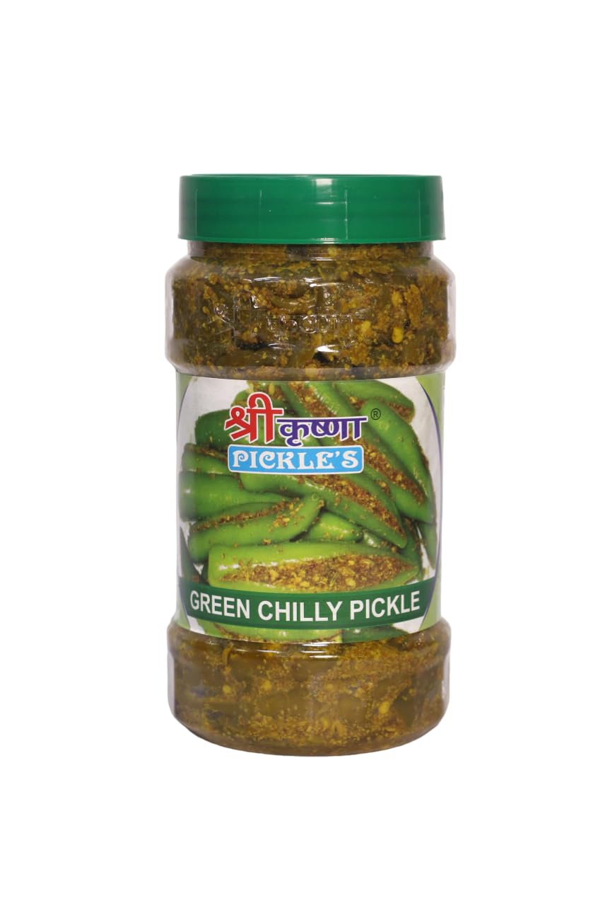 Shri Krishna Pickles Green Chilli Pickle (BIG) | Ghar Ka Achar | Rajasthani Homemade - Spicy Pickle | Athana Mirch Pickle | No Preservatives | Hari Mirch Aachar (jar Pack) 400gm (B0CQYHZ367) Amazon Price History, Amazon Price Tracker