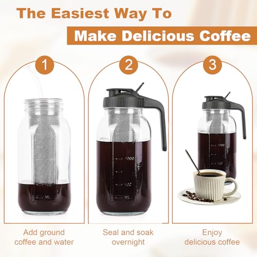 64 oz Cold Brew Coffee Maker Pitcher
