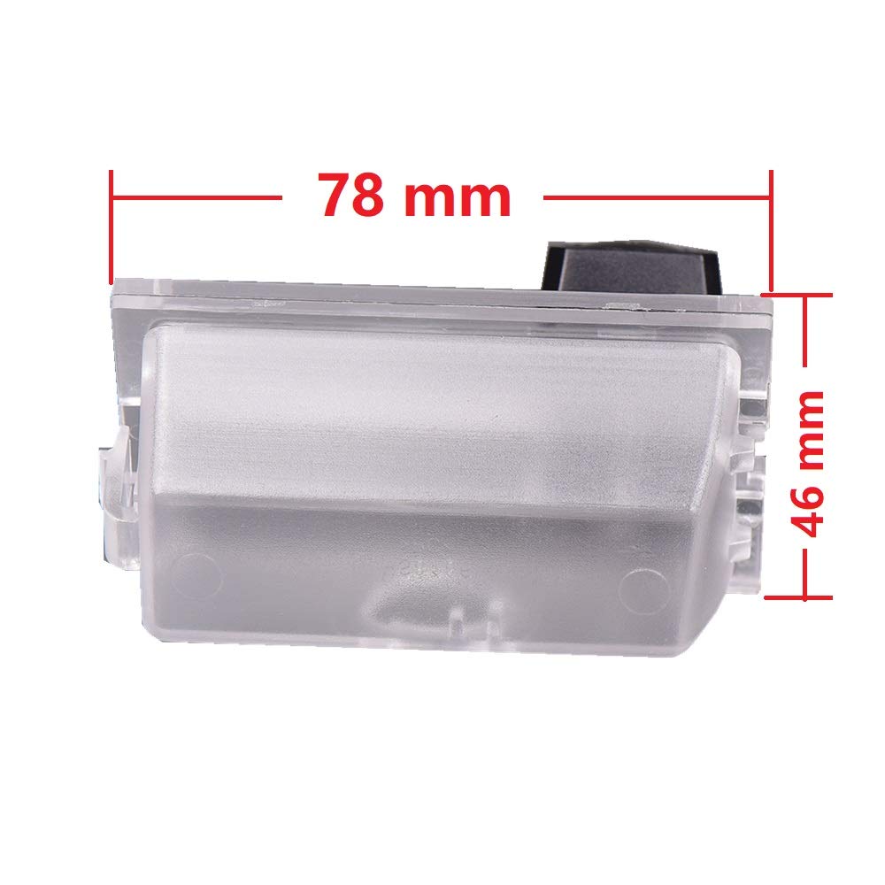 Telecamera di retromarcia HD 1280 x 720p per targa di immatricolazione, telecamera di retromarcia, impermeabile, visione notturna, per Land Rover Discovery 3 LR3 4 Range Rover Sport Freelander 2