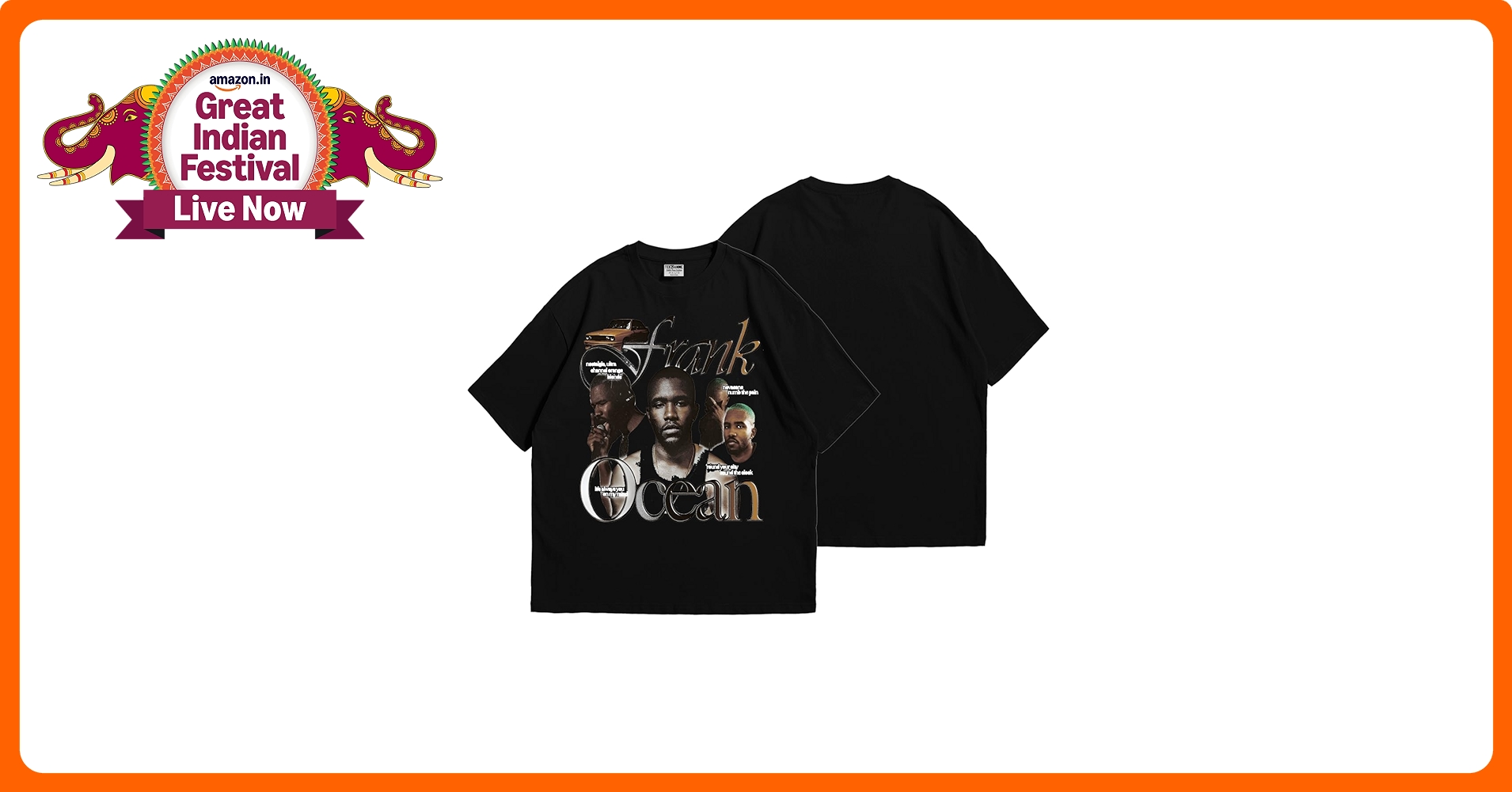 Buy TEESANIME Tees Anime Frank Ocean Blond Oversized T Shirt