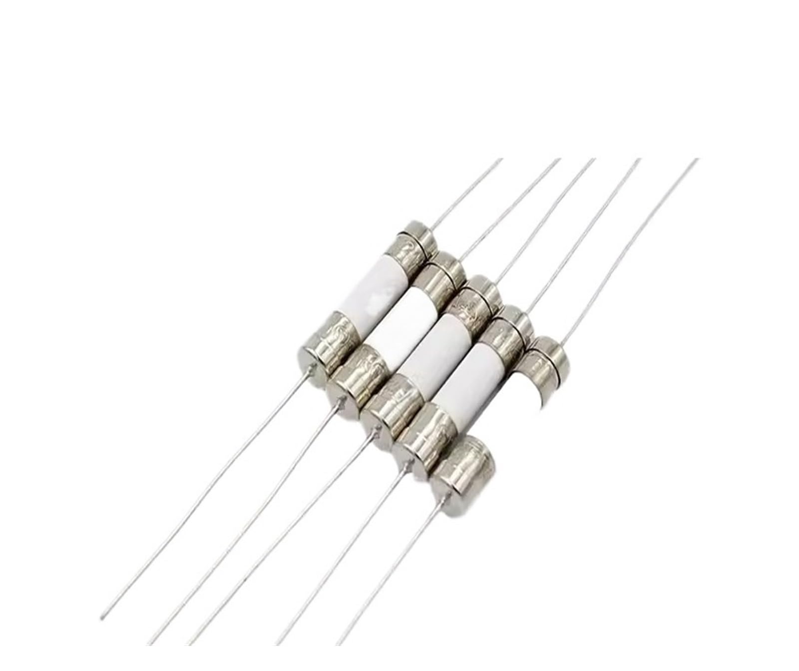Bezpiecznik ceramiczny szybki, 10 szt. 5 x 20 mm ceramiczny bezpiecznik zwłoczny rurkowy z bolcem 250 V 0, A 1 A 2 A 3 A 4 A A 6 A 7 A 8 A A 12 A 15 A A 25 A 30 A (0, A)(5A)