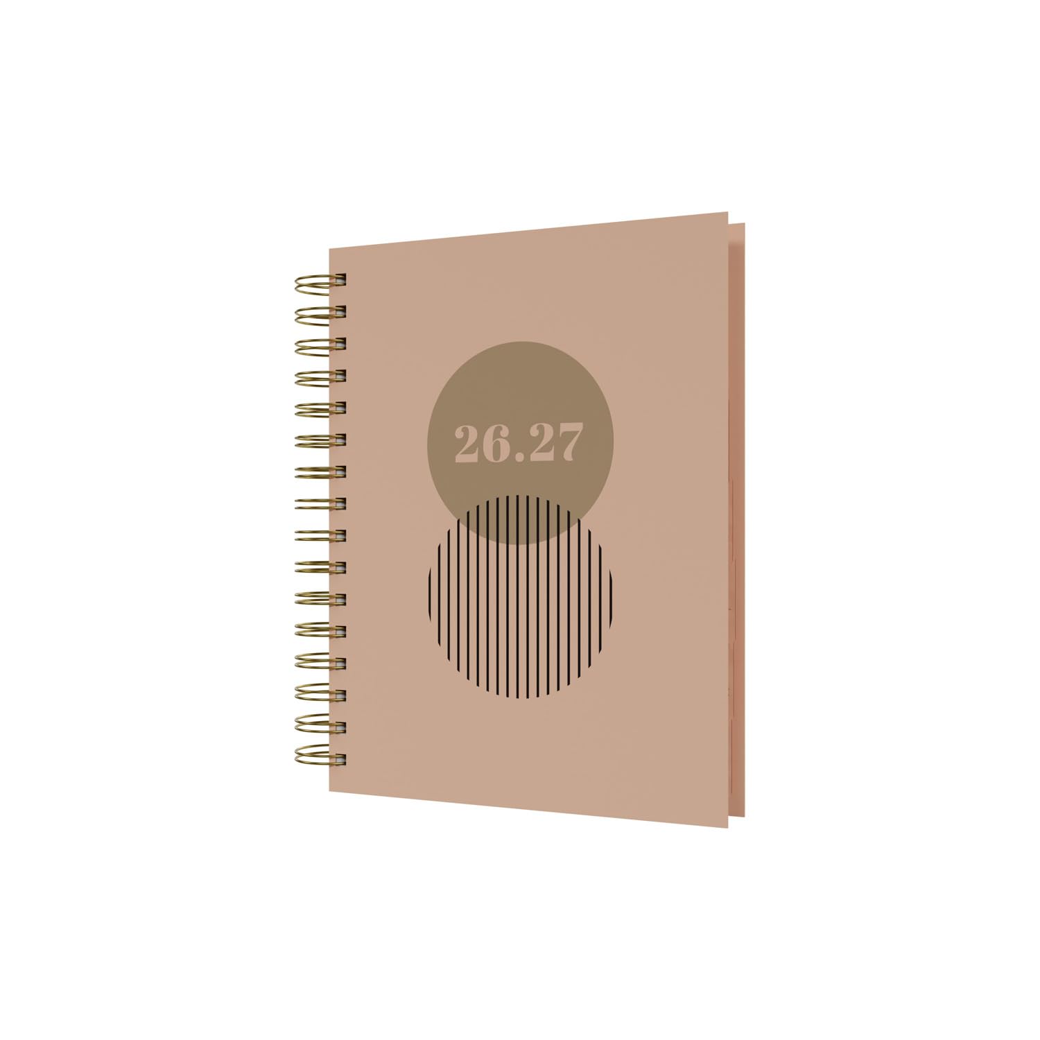 2026-2027 Mid/Academic Year Planner - 13 Month A5 Day-to-Page - Hard Cover - Collins Debden Scandi Range Peach (E-PW51M.51-2627)