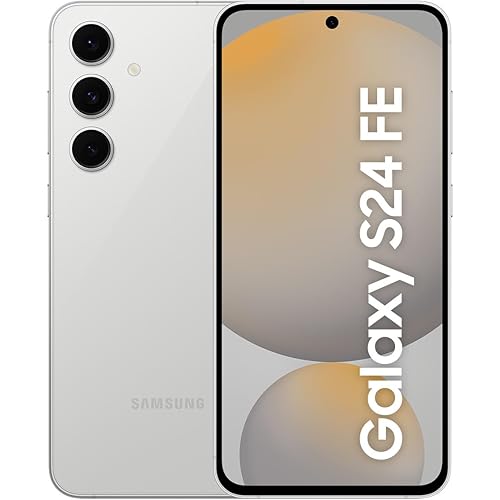 SAMSUNG Galaxy S24 FE 5G Dual SIM (256GB, 8GB) 6.7" AMOLED 120Hz, 10-Core Processor (International Factory Unlocked for US, Verizon & Global 5G) S721B/DS (Fast Wireless Charger Bundle, Gray)