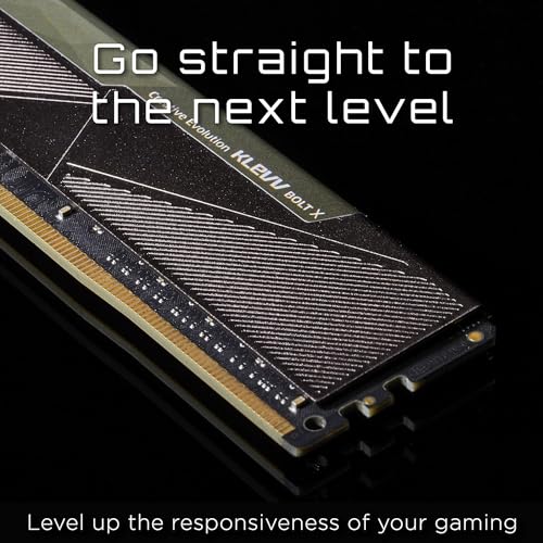 Image of KLEVV Bolt X DDR4 32GB (2x16GB) 3200MHz CL16 1.35V Gaming Desktop Ram Memory SK Hynix Chip XMP 2.0 Ready (KD4AGUA80-32A160U)