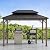 Sunjoy Wooden Grill Gazebo, 8 x 12 ft. Steel Hardtop Outdoor Gazebo for Year-Round Grilling, 2 Full Size Grills, Griddles or Smokers - Cook Station, Barbeque, Built-in Electrical Outlets, Brown