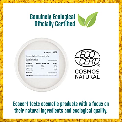 Wachsmann BIENENWACHS Bio für Natur-Kosmetik - GELB - Cosmos Natural Zertifiziert - 250 g Kerzenwachs - Bienen-Wachstuch… – Bild 4
