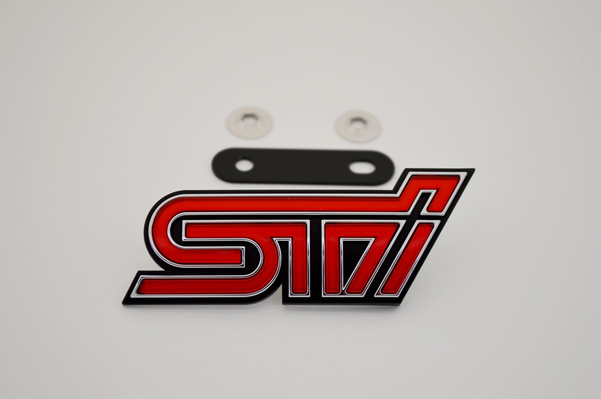 Amazon | 【スバル純正】STI【チェリーレッド フロントオーナメント