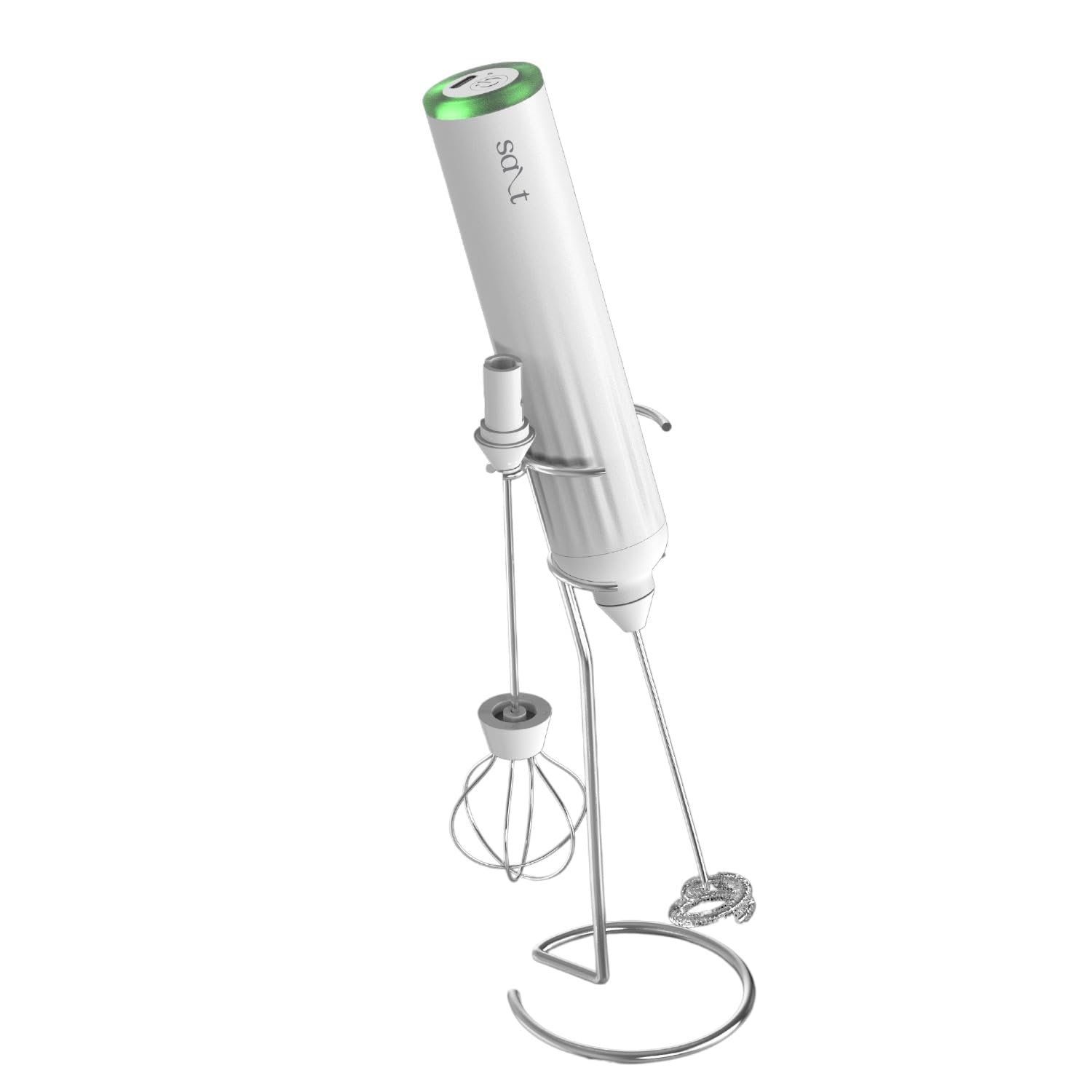 Sponsored Ad - AeroWhisk Pro Rechargeable Frother | 3 Speed Modes | 3 Replaceable Heads - Milk Frother, Egg Beater, Mixer | Powerful Motor with 1500mAh Battery | Stand Included (White)