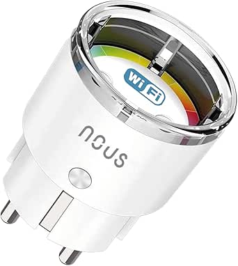 A1Z ZigBee Slimme Stekker met Energie Monitoring, 10A, Afstandsbediening, Spraakbediening, Tijdschema & Timer, Compatibel met Alexa, Google Home, ZigBee Hub Vereist, 1 Stuk