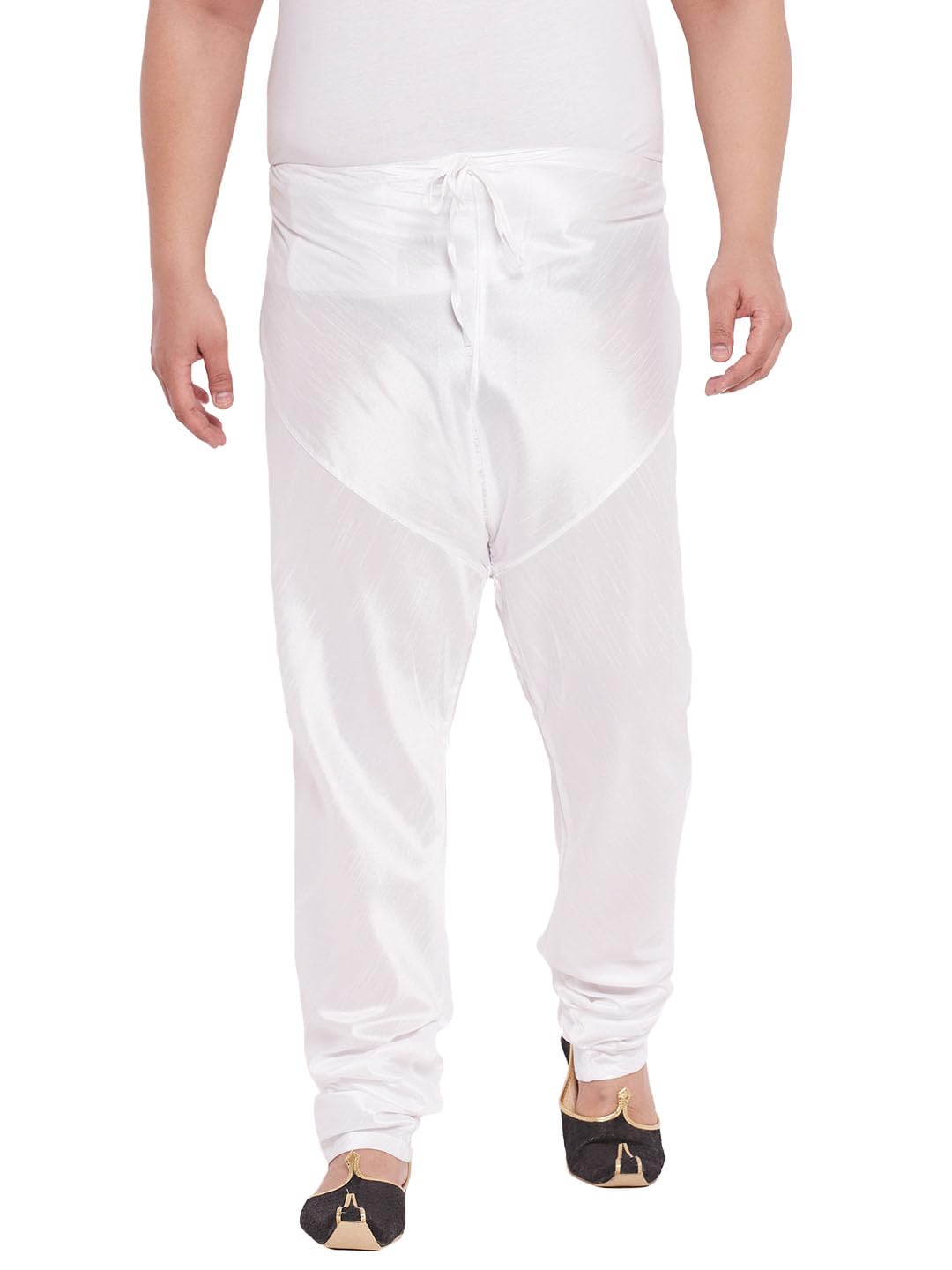 vastramay plus Vastramay Men's Cotton Pyjama || Plus Size Pure Cotton Solid Churidar with Drawstring Fastening and Slip-On Closure-picture-28