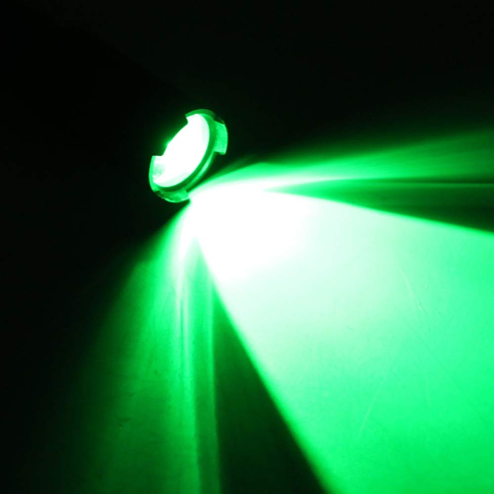Lampe de poche puissante à 3 modes zoomable LED verte pour