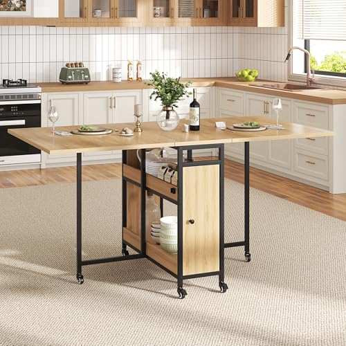 HSH Klappbarer Esstisch Klapptisch Küche Mit Stauraum...