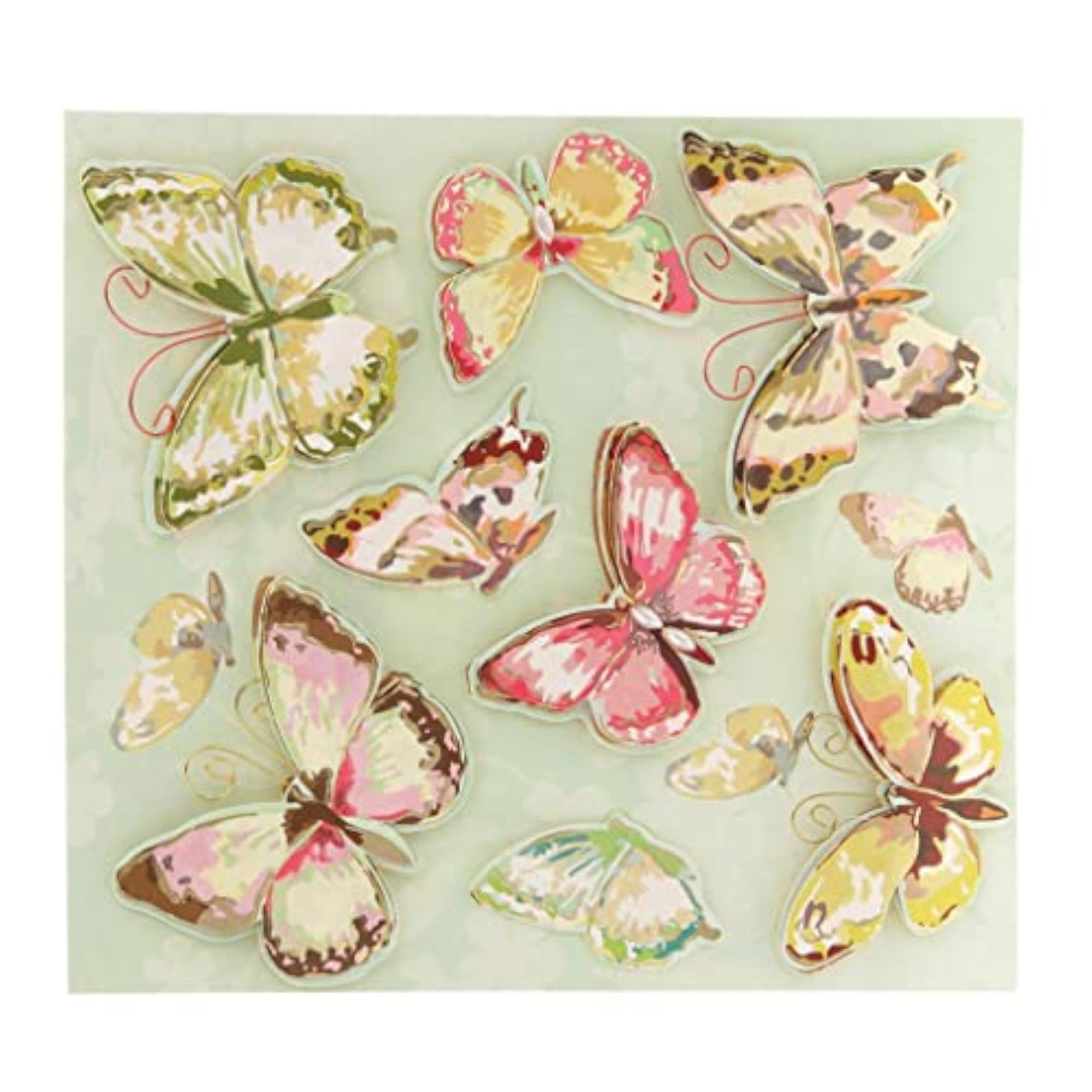 8pcs 3D Stereoscopic Classic Vintage Kids Stickers