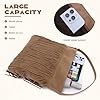 EVEOUT Damen Umhängetasche mit Quaste Synthetisches Wildleder in Übergröße Slouchy Western Style Crossbody Boho Fransen Hobo Tasche #4