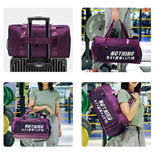 Sporttas voor dames en heren, reistas met schoenenvak, natvak, schoudertas voor sportschool, reizen, waterdichte… - Image 8