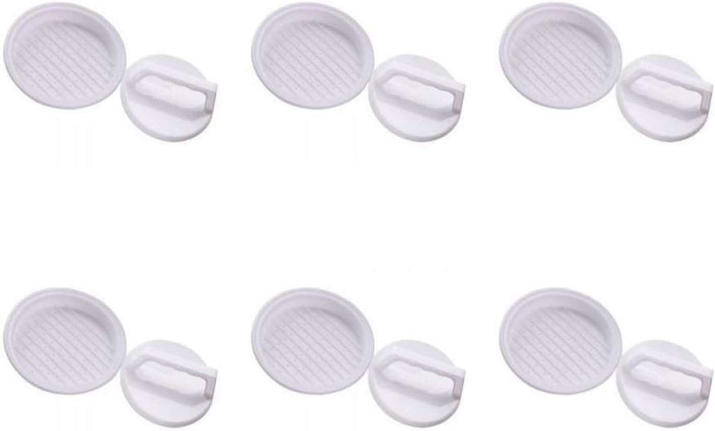 Round Shape Non-Stick Stuffed Press Making Presses Blotting Grill Maker Mould (Color : New White 3pcs)