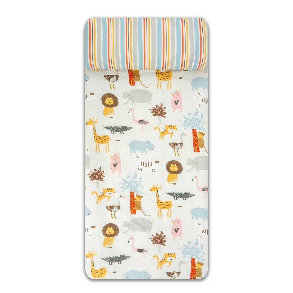 COTTON ARTean Saco nordico con Relleno SALBURUA Cama 90 x 190. Saco Unido a la Bajera con Cremallera. con Relleno nórdico.