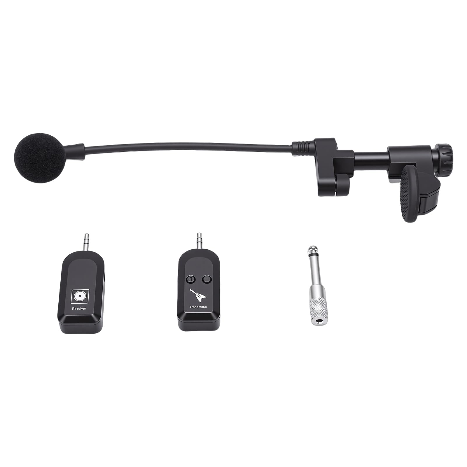 Eacam Microfono per Strumenti Wireless Ampia compatibilità 2.4G per Vari Strumenti 1 unità