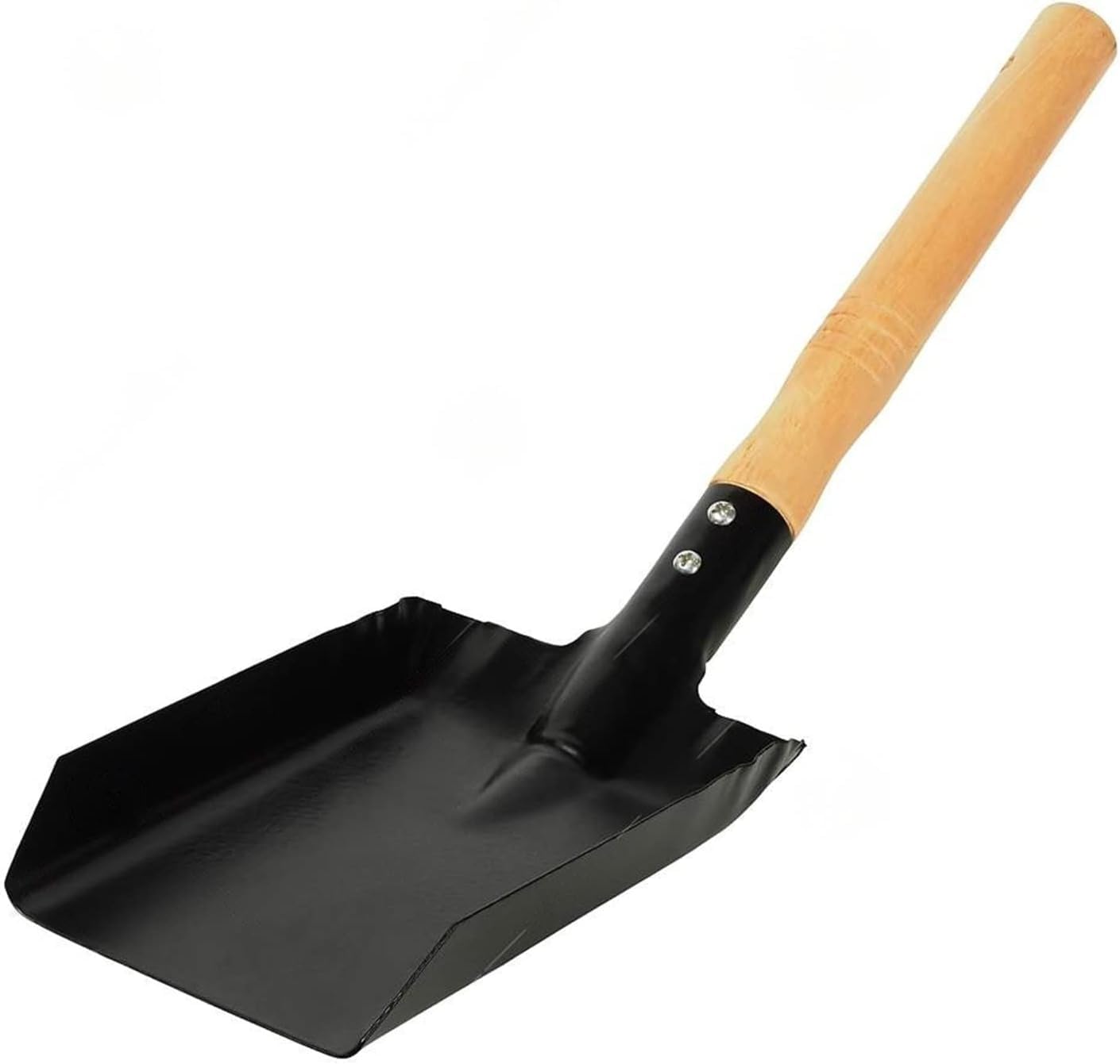 PRICE BEATER Heavy Duty Coal Shovel with Wooden Handle, Heat-Resistant Metal Ash Shovel for Fireplace, BBQ, Stove & Garden, Durable Multi-Purpose Ash & Coal Scoop